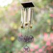 yazi Antique Butterfly Wind Chimes Metal 12 Tubes Outdoor Great Sound Christmas Gift