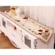 yazi Peony Flower Wedding Home Embroidered Cutwork Table Runner 16x98 Inches
