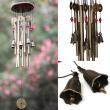 yazi Wood Bell Wind Chimes Home Garden Patio Decor Gift 13 Metal Tubes 8 Bells