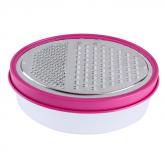 yazi 2 in 1 Stainless Steel Cheese / Vegetable Grater with Plastic Container Purple
