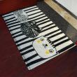 yazi Non-Slip Doormat Kitchen Rugs Black&White Style Mat Cool Cat 40x60cm (15.7x23.6inch)