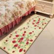 yazi Strawberry String Fabric Non-slip Kitchen Mat Rug,48x18 Inches