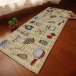 yazi  Jacquard Cotton Linen Kitchen Area Rug Floor Mat for Home Living Room