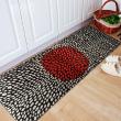 yazi Non-Slip Doormat Kitchen Rugs Black&White Style 40x115cm (15.7x45.3inch)